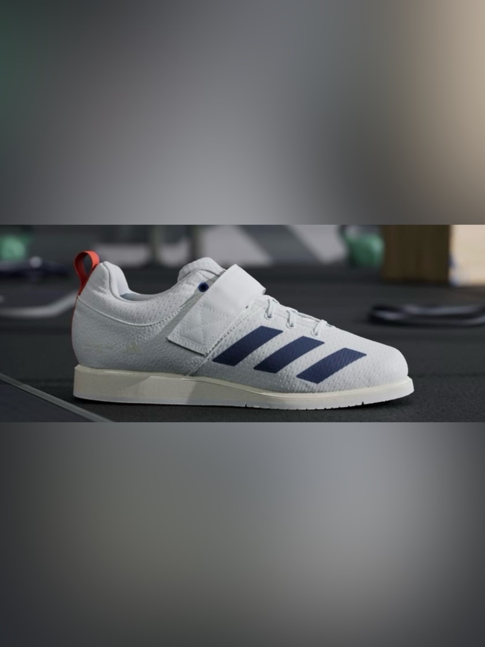 adidas Power lift 5 White and Navy Women's size 6 , Men’s size 5 - Picture 4 of 7